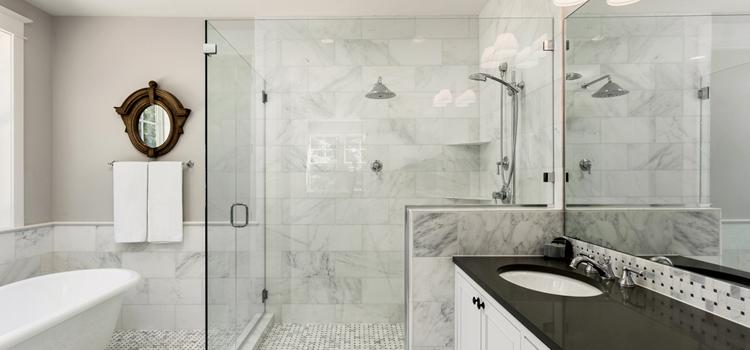 bathroom shower door installation in Welland