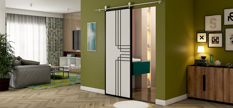 sliding bathroom door installation in Welland